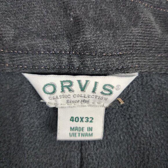 Orvis Pants Mens 40x32 Tan Cargo Thermal Lined Straight Leg Pant Comfort - Picture 5 of 10